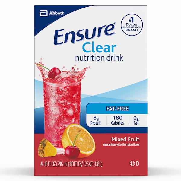 Ensure Ensure Clear Drink Mixed Fruit 10 Fl oz., PK12 62479 Zoro